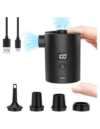 Bomba de Aire Portátil VUDIKEJ 4000mAh con Luz LED