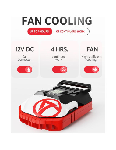 Bomba de aire eléctrica Gicle 881LB 22PSI recargable 1.81kg
