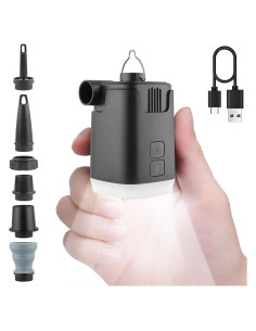 Bomba de Aire Portátil XINBAOHONG H9727 con Luz LED 4000mAh