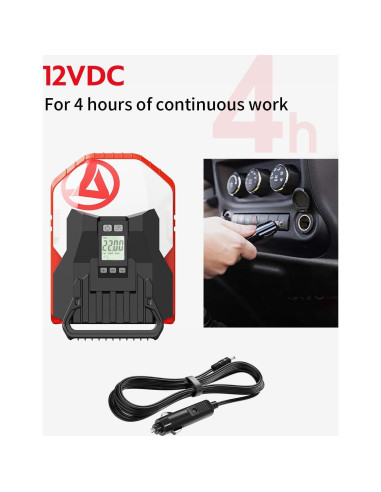 Bomba de aire eléctrica Gicle 881LB 22PSI recargable 1.81kg