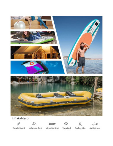 Bomba de aire eléctrica Gicle 881LB 22PSI recargable 1.81kg