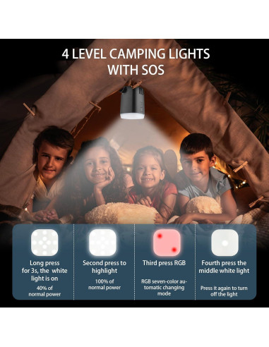 Bomba de Aire Portátil XINBAOHONG H9727 con Luz LED 4000mAh