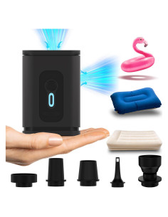 Bomba de Aire Portátil TIALLY 2023 - Recargable USB, 180 LPM
