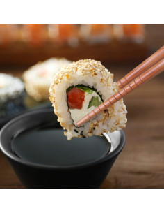 Palillos de Bambú Antner 22.5cm Reutilizables Estilo Japonés 2