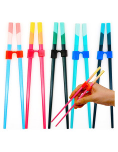 5 Pares de Ayudantes Reutilizables para Palillos Fejapa