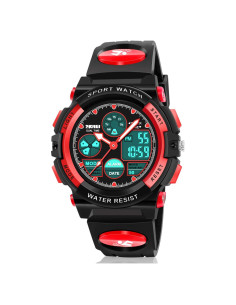 Reloj Digital Deportivo Impermeable Dodosky para Niños Rojo