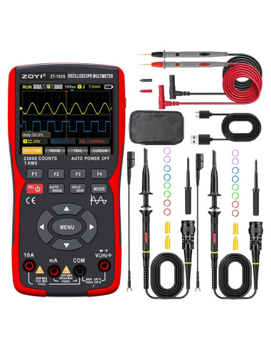 Multímetro Digital ZOYI ZT-703S 50MHz Pantalla TFT 3.5"