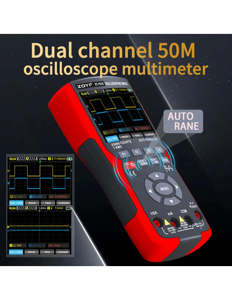 Multímetro Digital ZOYI ZT-703S 50MHz Pantalla TFT 3.5"