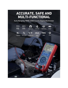 Multímetro Digital AstroAI AST-6000-D 6000 Cuentas 2
