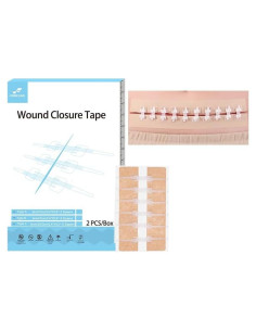 Cinta de Cierre de Heridas FORKANG 6 Cremalleras 6,1x10,4 cm