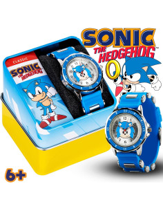 Reloj Analógico para Niños Sonic The Hedgehog - Correa Azul 2