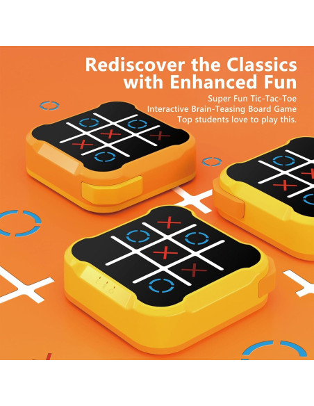 Juego de Mesa 3 en 1 BEBESIRI Tic Tac Toe Portátil Juego de Mesa 3 en 1 BEBESIRI Tic Tac Toe Portátil