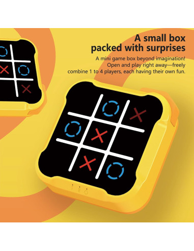 Juego de Mesa 3 en 1 BEBESIRI Tic Tac Toe Portátil