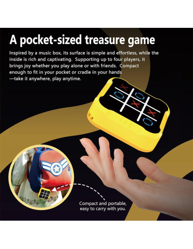 Juego de Mesa 3 en 1 BEBESIRI Tic Tac Toe Portátil