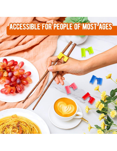 200 Ayudantes de Palillos Reutilizables Suttmin Multicolor