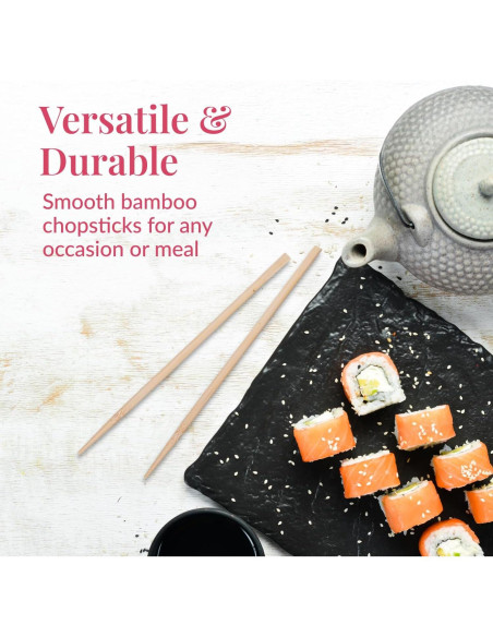 Palillos de Madera Desechables Prestee 20,32 cm - 50 Pares