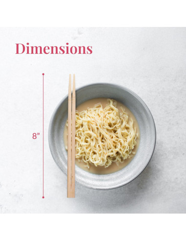 Palillos de Madera Desechables Prestee 20,32 cm - 50 Pares