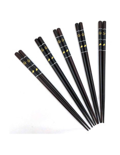 Palillos de Bambú Reutilizables JapanBargain 22.5 cm 5 Pares