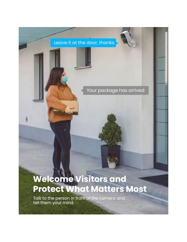 Cámara de Seguridad Inalámbrica FOAOOD Solar 2K IP66