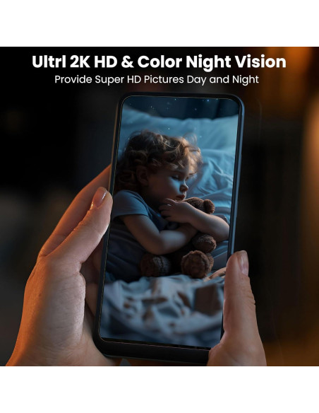 Cámara de Seguridad Inalámbrica 2K HITELLARCAM para Exterior