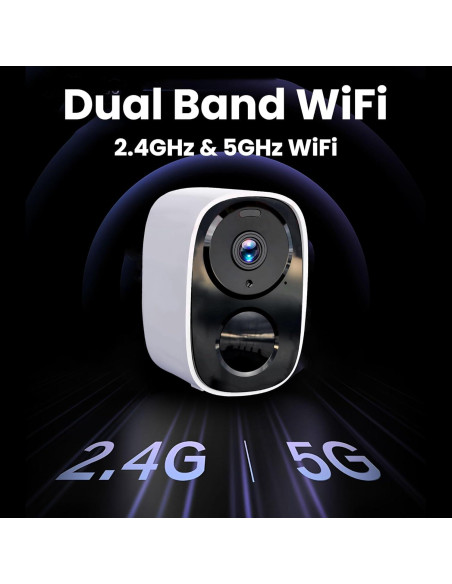 Cámara de Seguridad Inalámbrica 2K HITELLARCAM para Exterior