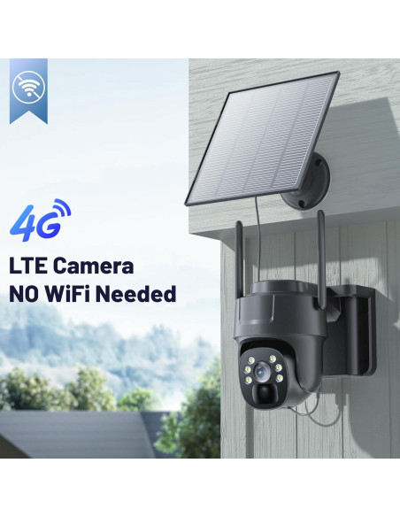 Cámara de Seguridad 4G LTE KKB Solar 2K Inalámbrica