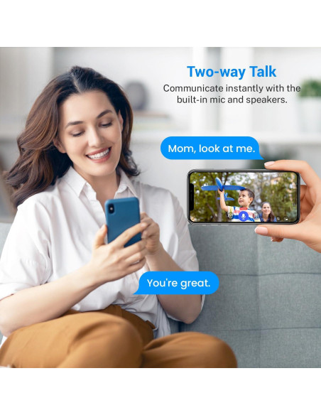 Cámara de Seguridad Inalámbrica R7 1080p Visión Nocturna