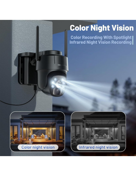 Cámara de Seguridad 4G LTE KKB Solar 2K Inalámbrica