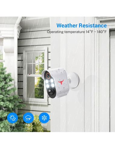 Cámara de Seguridad Inalámbrica R7 1080p Visión Nocturna