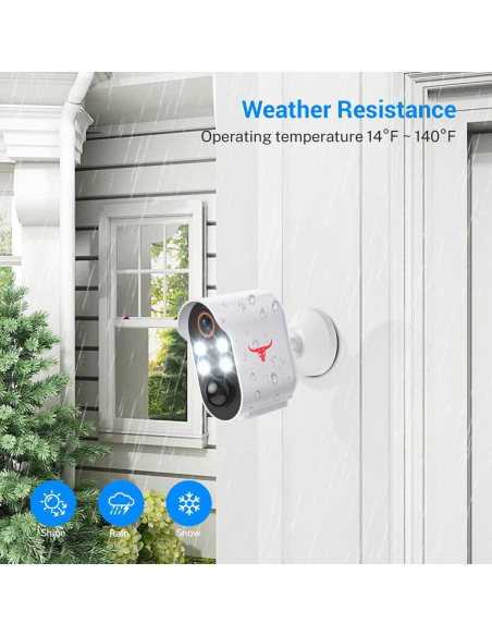 Cámara de Seguridad Inalámbrica R7 1080p Visión Nocturna