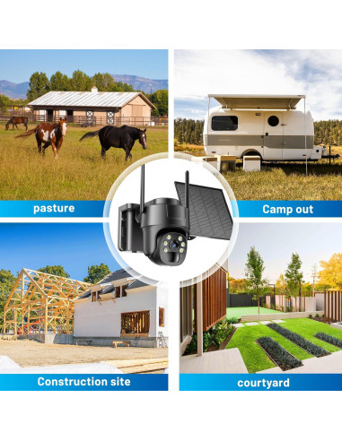 Cámara de Seguridad 4G LTE KKB Solar 2K Inalámbrica