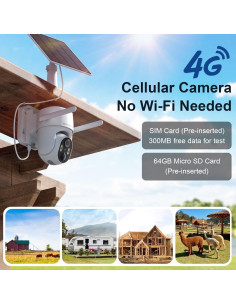 Cámara de Seguridad 4G HOSAFE RBX-S50 Solar 2K HD 2