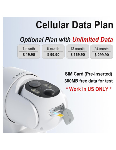 Cámara de Seguridad 4G HOSAFE RBX-S50 Solar 2K HD