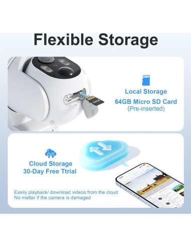 Cámara de Seguridad 4G HOSAFE RBX-S50 Solar 2K HD