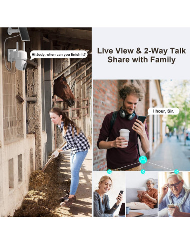 Cámara de Seguridad 4G HOSAFE RBX-S50 Solar 2K HD