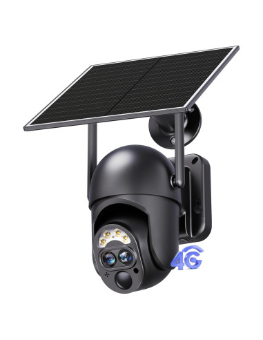 Cámara de Seguridad 4G LTE SEHMUA Doble Lente 2K IP65