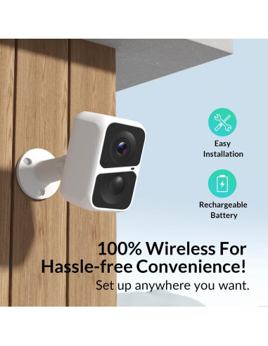 Cámara de Seguridad Inalámbrica VKfoy 2K con AI y IP65