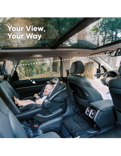 Espejo de Coche para Bebés KeaBabies Grande 360 Negro 2