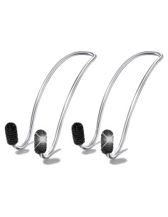 Ganchos de Reposacabezas de Coche Guoord 2 Pcs Negro