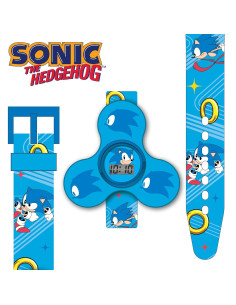 Reloj Fidget Spinner Sonic The Hedgehog para Niños - LCD, Correa Ajustable 2