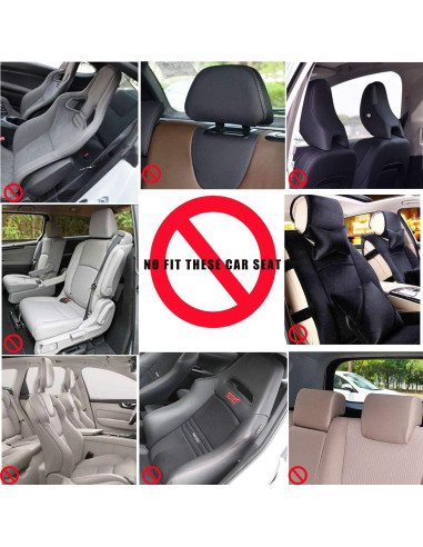 Almohada Reposacabezas Coche JZCreater Ajustable 360 Beige