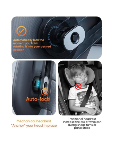 Cojín de Reposacabezas Ajustable PartsTo para Niños y Adultos