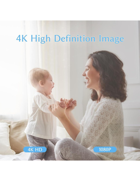 Cámara de Seguridad Inalámbrica 4K LMQPT con Visión Nocturna Cámara de Seguridad Inalámbrica 4K LMQPT con Visión Nocturna