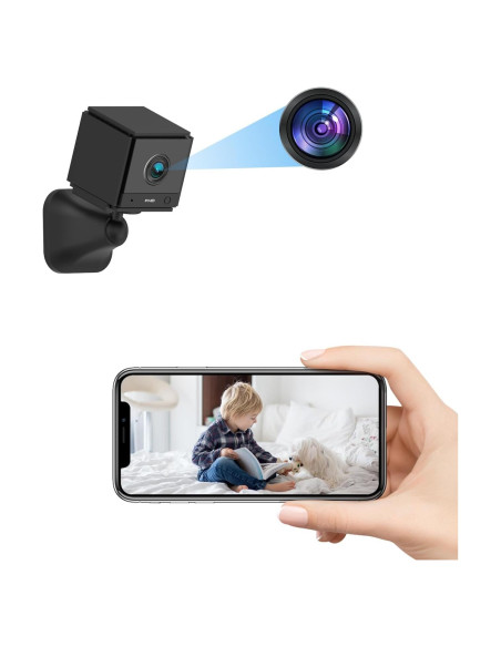 Cámara de Seguridad WiFi 2K FHD Smhawk, Mini Interior