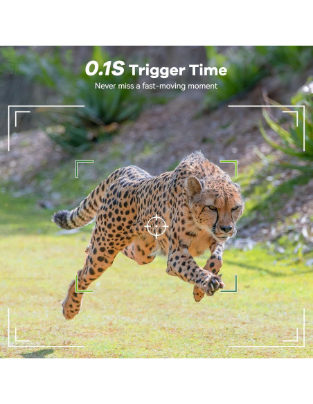 Cámara de sendero DEATTI 48MP 4K WiFi Bluetooth con 8 baterías