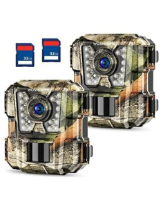 Cámara de sendero WOSPORTS 24MP 1080P HD 2 paquetes