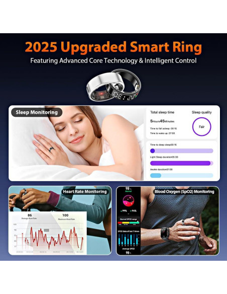 Anillo Inteligente Timturbo de Salud y Fitness IP68 Bluetooth