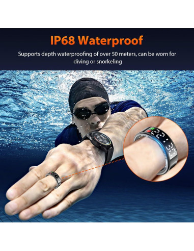 Anillo Inteligente Timturbo de Salud y Fitness IP68 Bluetooth
