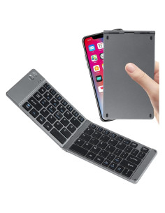 Teclado Inalámbrico Plegable SHARE SUNSHINE Gris Bluetooth