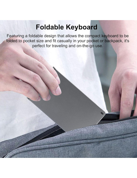 Teclado Inalámbrico Plegable SHARE SUNSHINE Gris Bluetooth